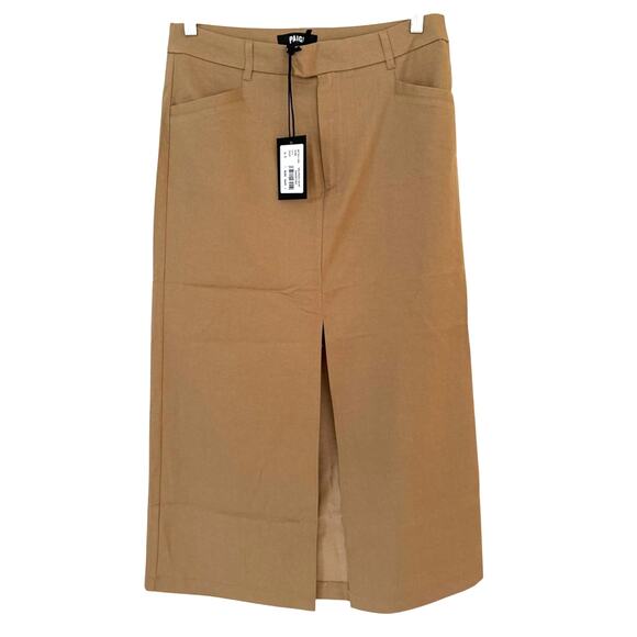 NWT Paige Tan Utility Midi Skirt - Size 6 - Picture 1 of 7